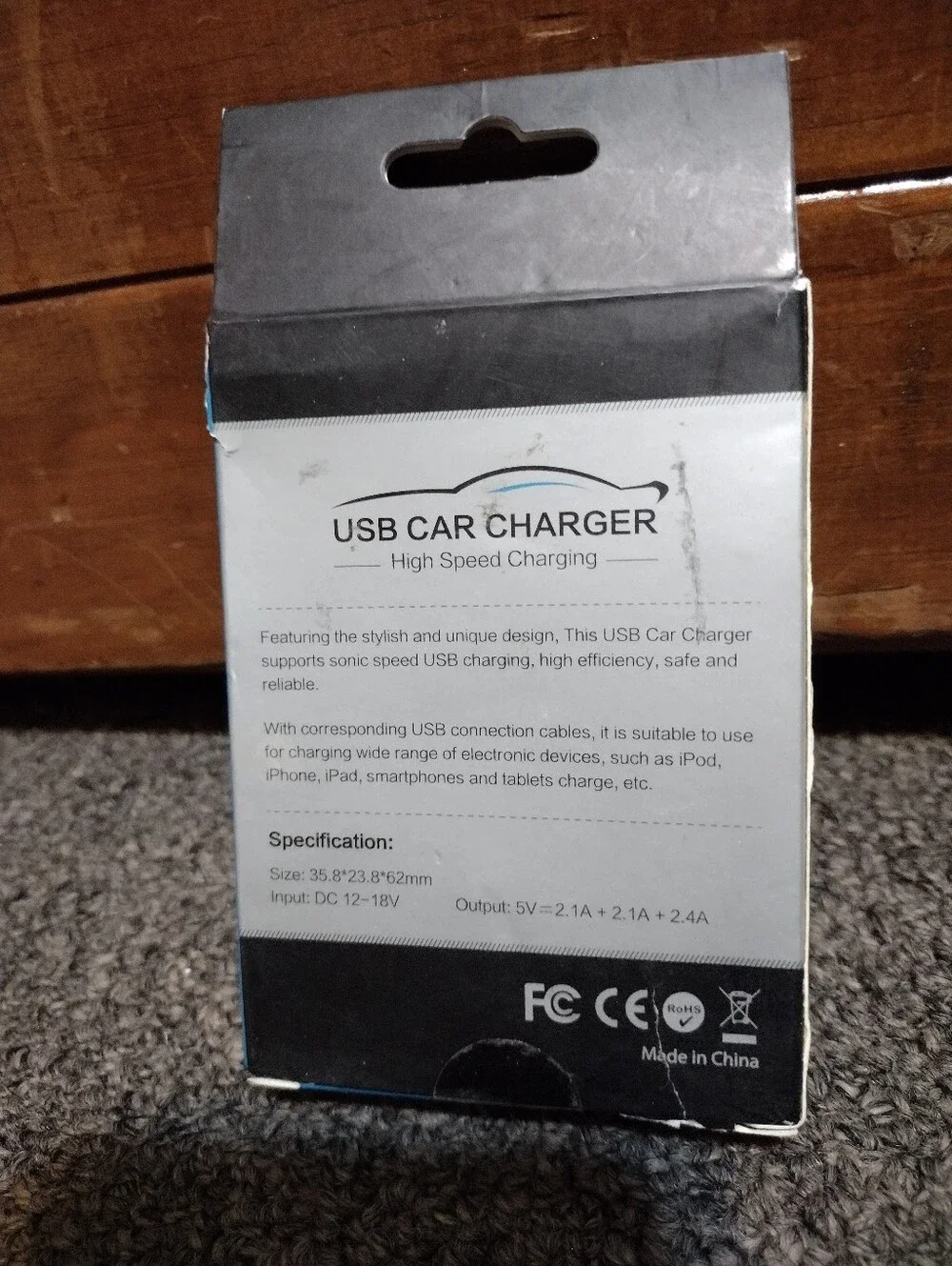 USB Car Charger 33W High Speed Charging - Black